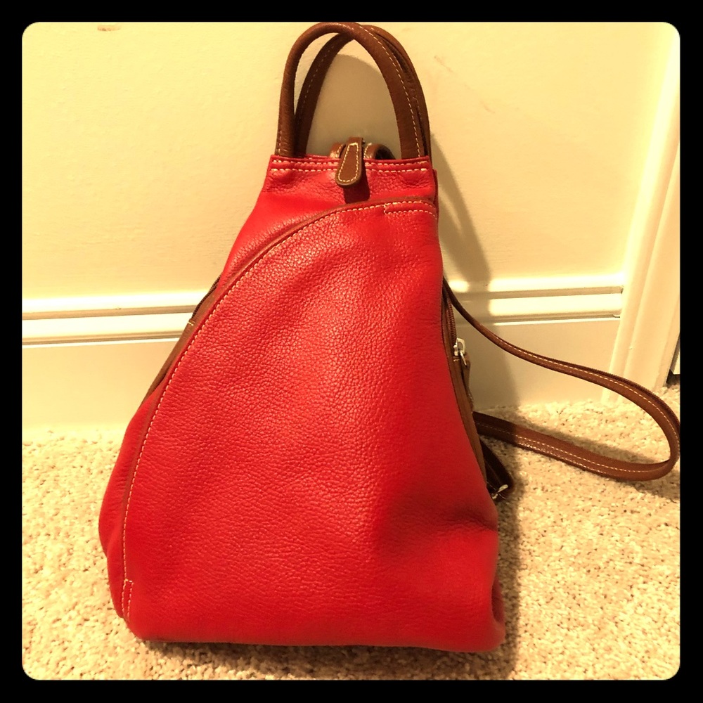 Clarks Datura leather three-way backpack purse